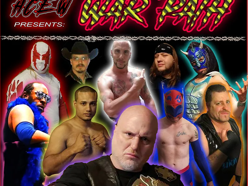 HCEW War Path Wrestling Flyer - Event Design