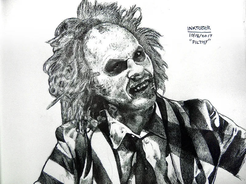 Filthy - Inktober Ink Drawing