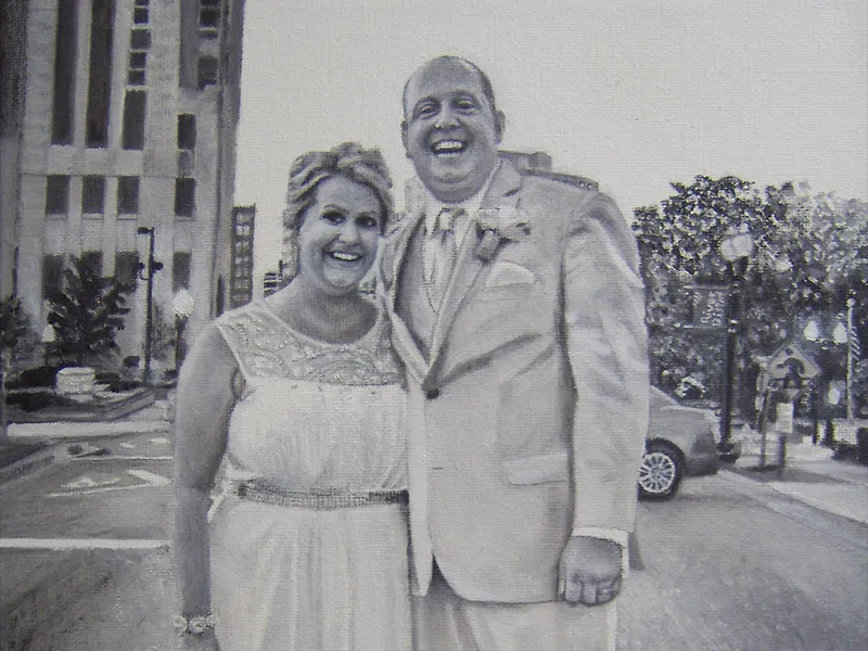 Chris + Aubrey - Oil Painting