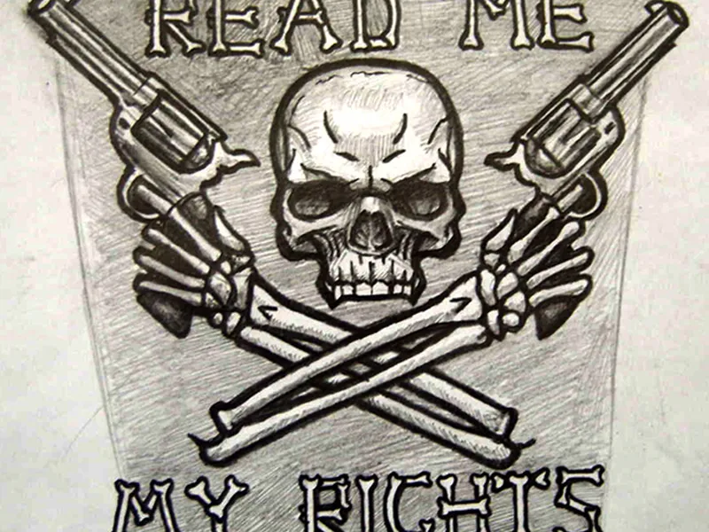 Read Me My Rights - Custom Tattoo Design